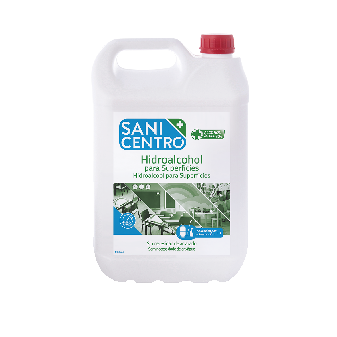 Desinfectante textil SANICENTRO, botella 1 litro