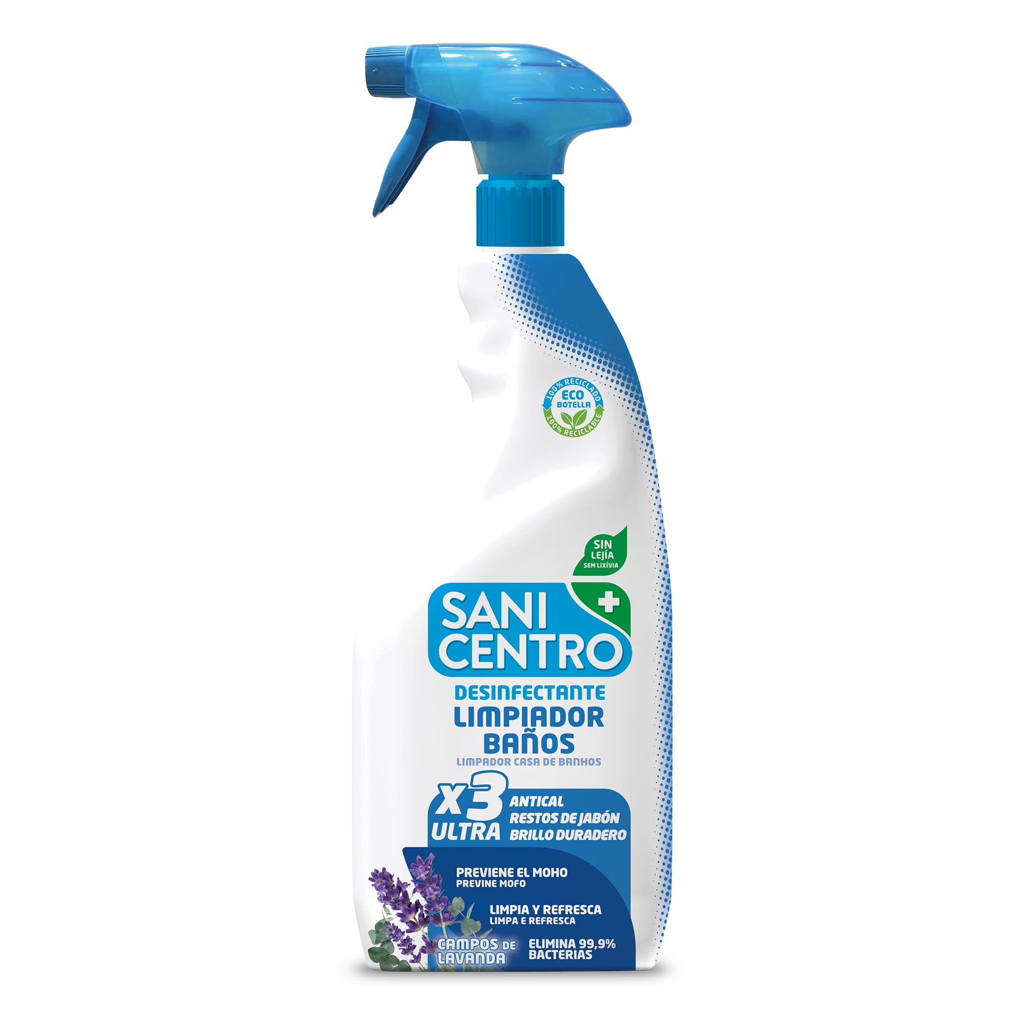 Limpiador desinfectante con lejía de SaniCentro para uso alimentario