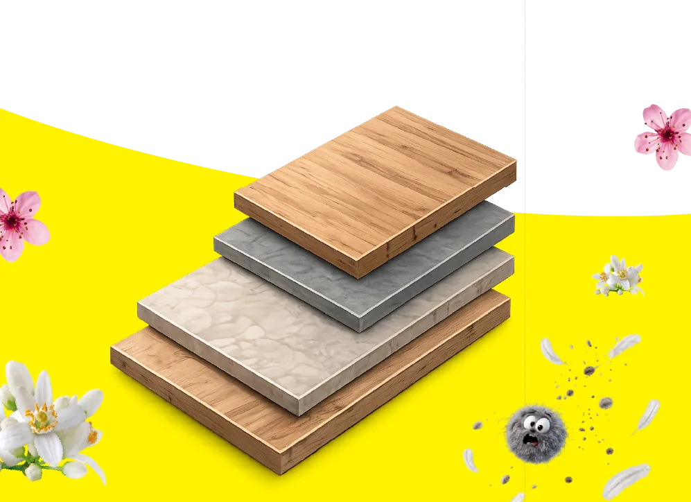 Suelos de parquet, gres y mármol